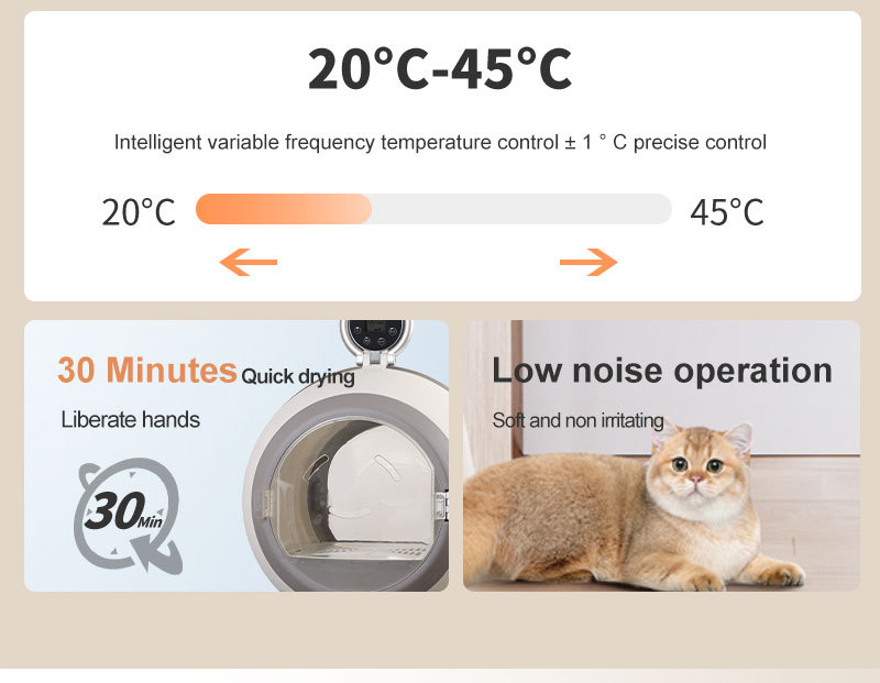 Smart Pet Dryer Box, Small Pet Dryer, 62L Pet Dryer, 1200W Pet Dryer, UV Sterilization Dryer, Negative Ion Hair Care, Cat Dog Dryer, Compact Pet Supplies, Home Pet Dryer, Multi-Color Pet Dryer, Appearance Design Patent