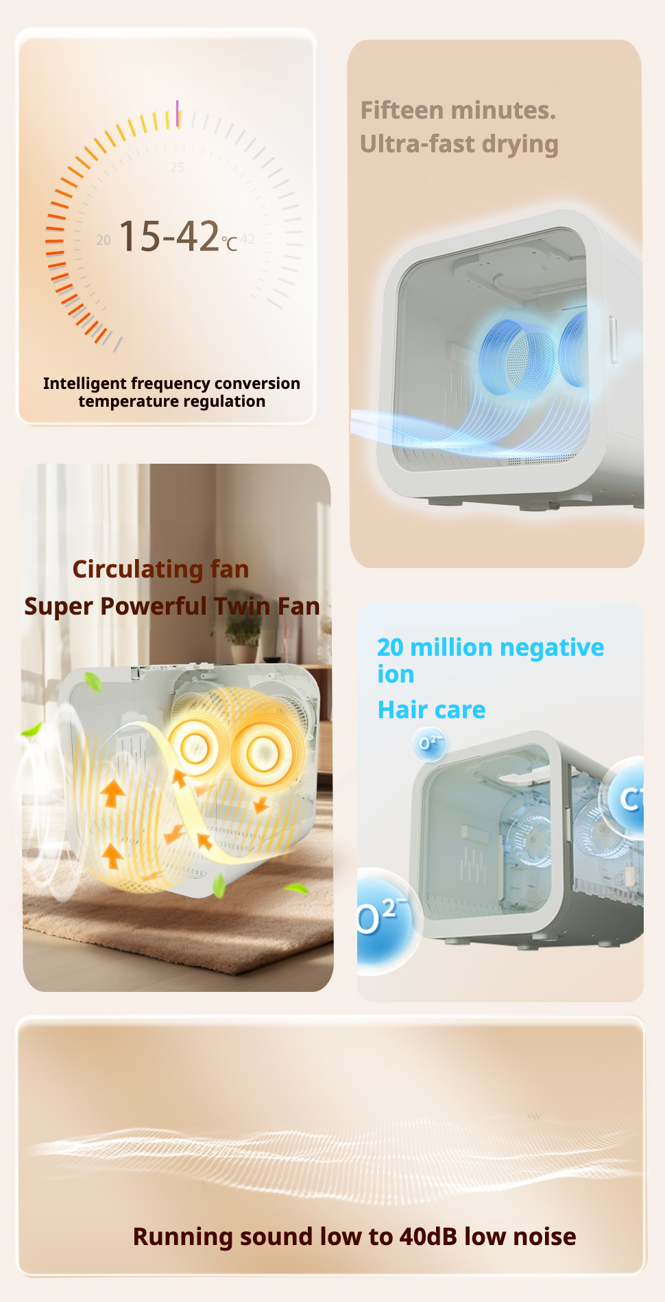 Smart Pet Dryer Box - Dual Fan