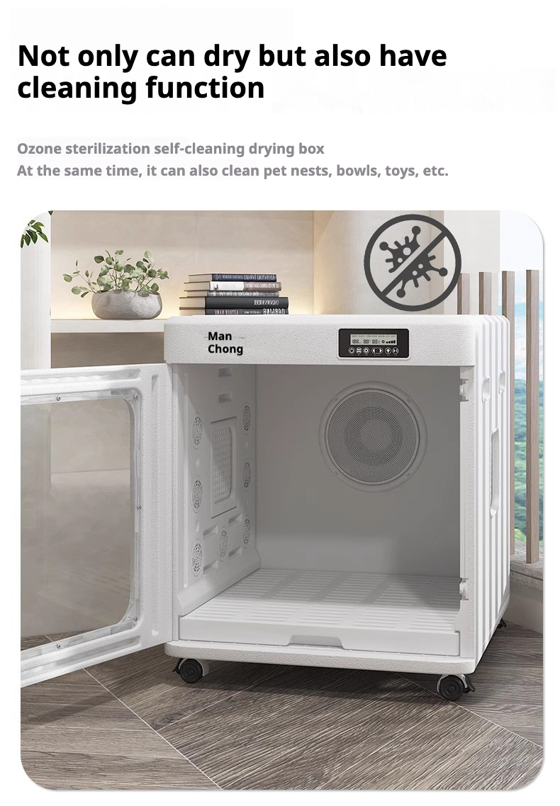 Must-Have for Pet Owners, Pet Hair Care, Healthy Drying, DC Variable Frequency Turbine Fan, Wavy Wire Heating, Home Pet Disinfection Cabinet, Prevent Pet Hair Flying, 24V Pet Dryer, Fast Drying Cat Dog Dryer, Foshan Pet Products