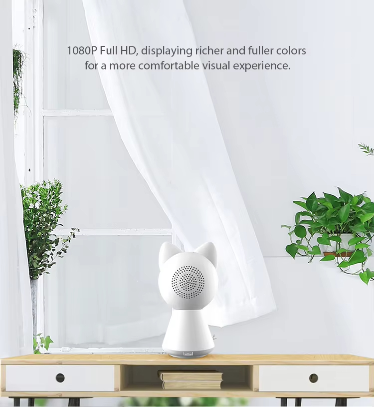 WiFi Security Camera, HD Pet Camera, Smart Baby Monitor, Indoor Security Camera, 1080p IP Camera, Camera with Night Vision, Two-Way Audio Camera