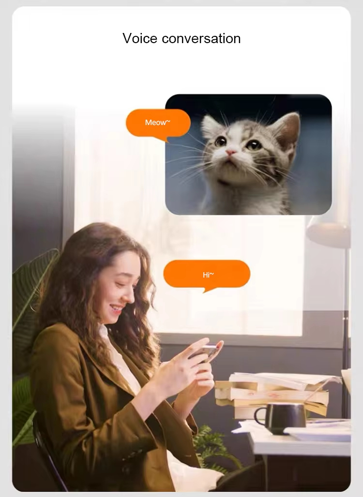 Pet Feeder with Camera, Smart Cat Feeder, 360° Pet Camera, Auto-Tracking Camera, Interactive Pet Feeder, Pet Feeder with Laser, Timed Food Dispenser