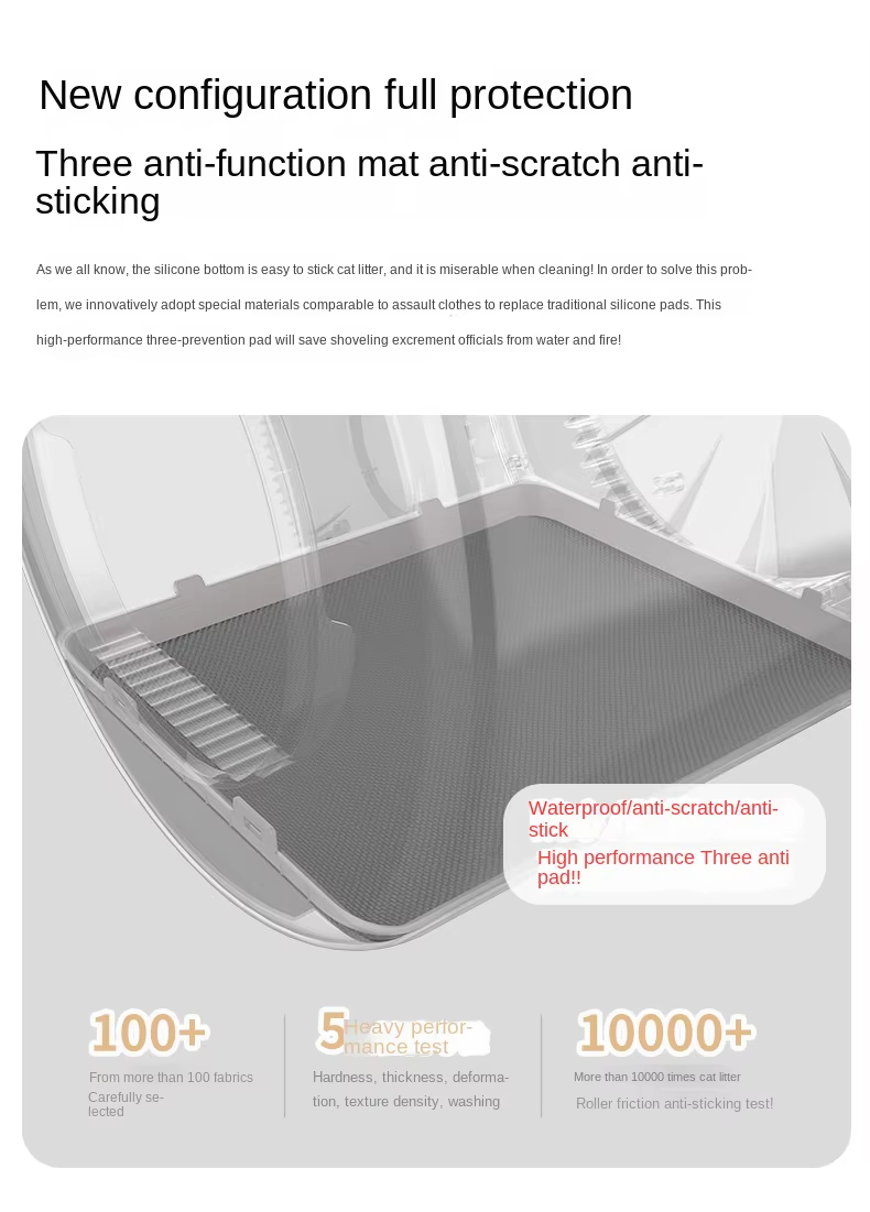 Self-Cleaning Litter Box, 65L Cat Litter Box, Ultra-Quiet Litter Box, UV Sterilization Litter Box, Ion Deodorizer, APP Controlled Cat Litter Box, Multi-Safety Litter Box, Multi-Litter Compatible, Large Capacity Litter Box, Pet Waste Management, Cat Toilet