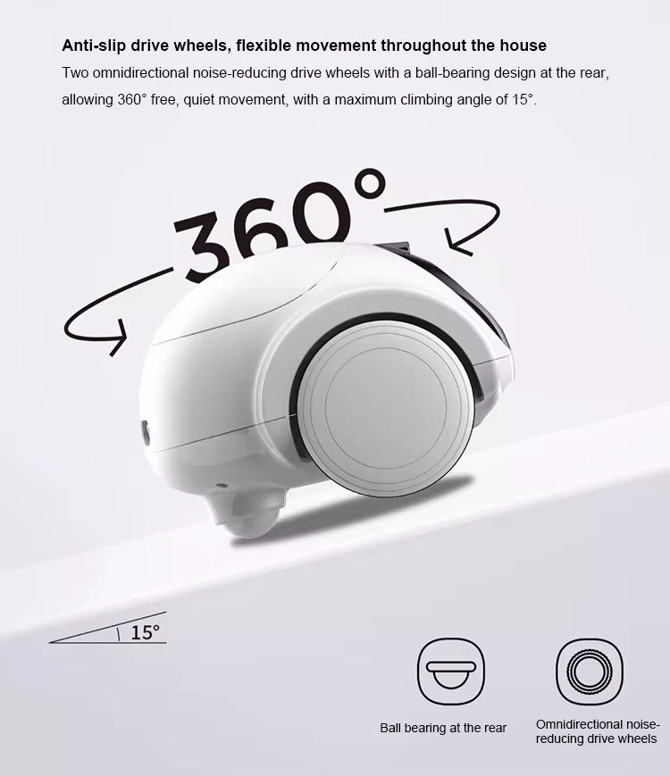 Pet Companion Robot, Mobile Pet Camera, Interactive Dog Toy, Remote Control Pet Robot, Pet Camera with Laser and Treats, WiFi Pet Monitor, Smart Cat Toy