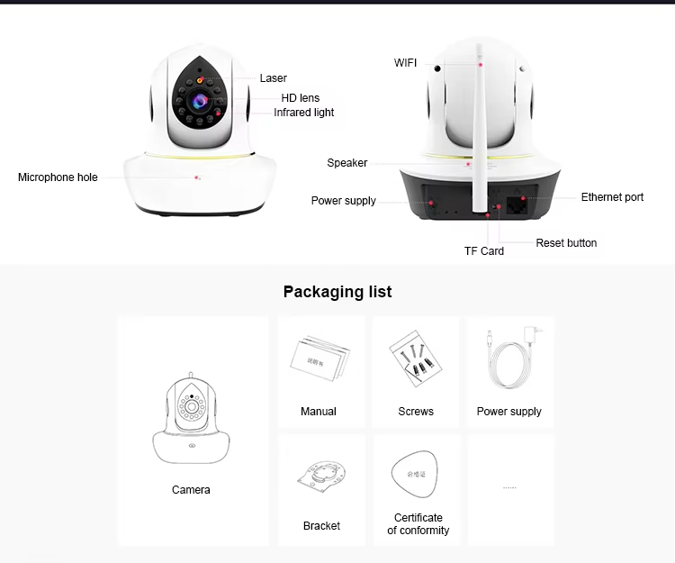 Pet Camera with Laser Toy, Interactive Cat Toy, 360° WiFi Pet Camera, Smart Pet Monitor, Two-Way Audio Cat Camera, Remote Play Pet Toy, HD Pet Camera