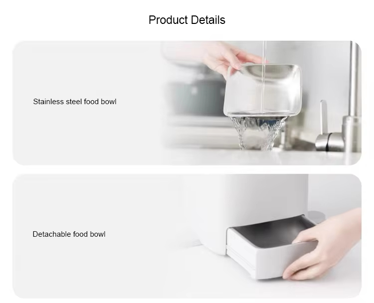 Pet Feeder with Camera, Smart Cat Feeder, 360° Pet Camera, Auto-Tracking Camera, Interactive Pet Feeder, Pet Feeder with Laser, Timed Food Dispenser