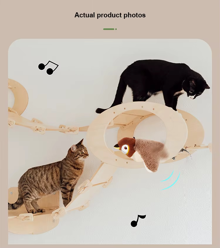Cat Toy, Flapping Wings Sparrow Toy, USB Rechargeable Cat Toy, Built-in Catnip Toy, Realistic Animal Toy, Smart Sensing Cat Toy, Fun Sound Effects Toy, Cat Teaser Wand Toy, Plush Cat Toy, Indoor Outdoor Cat Toy