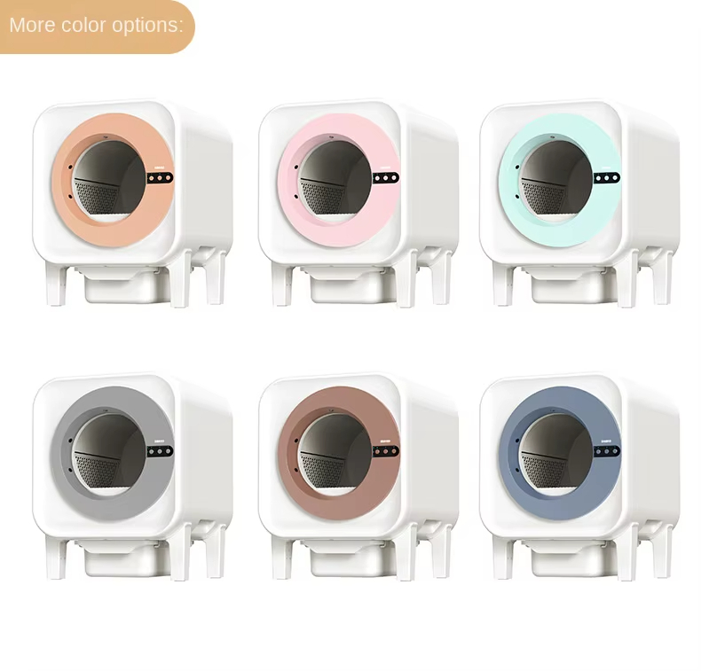 Self-Cleaning Litter Box, 65L Cat Litter Box, Ultra-Quiet Litter Box, UV Sterilization Litter Box, Ion Deodorizer, APP Controlled Cat Litter Box, Multi-Safety Litter Box, Multi-Litter Compatible, Large Capacity Litter Box, Pet Waste Management, Cat Toilet
