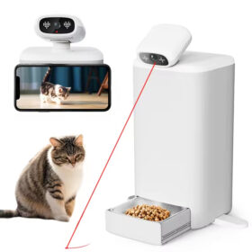 Pet Feeder with Camera – 360° Auto-Tracking and Interactive Laser