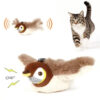 Cat Toy, Flapping Wings Sparrow Toy, USB Rechargeable Cat Toy, Built-in Catnip Toy, Realistic Animal Toy, Smart Sensing Cat Toy, Fun Sound Effects Toy, Cat Teaser Wand Toy, Plush Cat Toy, Indoor Outdoor Cat Toy