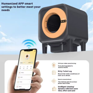 Automatic Cat Litter Box - 65L Large, Quiet, UV & Ion Sterilization, APP Control