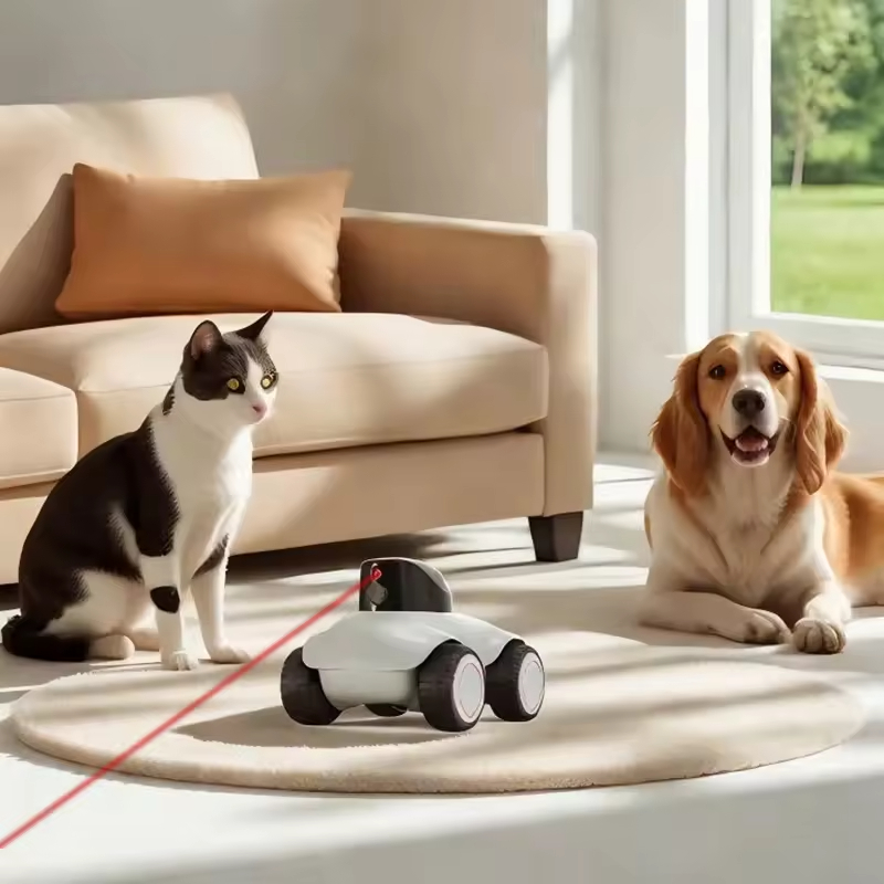 Smart Pet Robot, Mobile Pet Camera, Interactive Pet Companion, WiFi 6 Pet Camera, Remote Control Robot, Laser Cat Toy, HDR Pet Camera