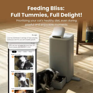 Pet Feeder with Camera – 360° Auto-Tracking and Interactive Laser
