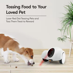 Pet Companion Robot – Mobile Camera with Laser, Treat Dispenser & 2-Way Audio