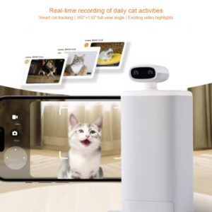 Pet Feeder with Camera – 360° Auto-Tracking and Interactive Laser