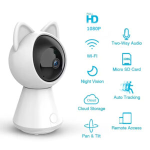 WiFi Security Camera – 1080p HD Monitor for Pets & Baby