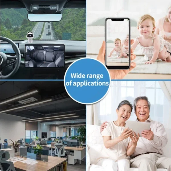 Indoor WiFi Camera – 360° Smart Home Security Monitor - 图片 2
