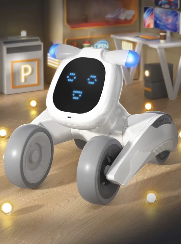 Smart Pet Robot, Programmable Toy Dog, Voice Controlled Toy, Pet Interactive Toy, USB Rechargeable Toy, Kids Robot Toy, Toy with Face Expressions, Remote Control Robot Dog