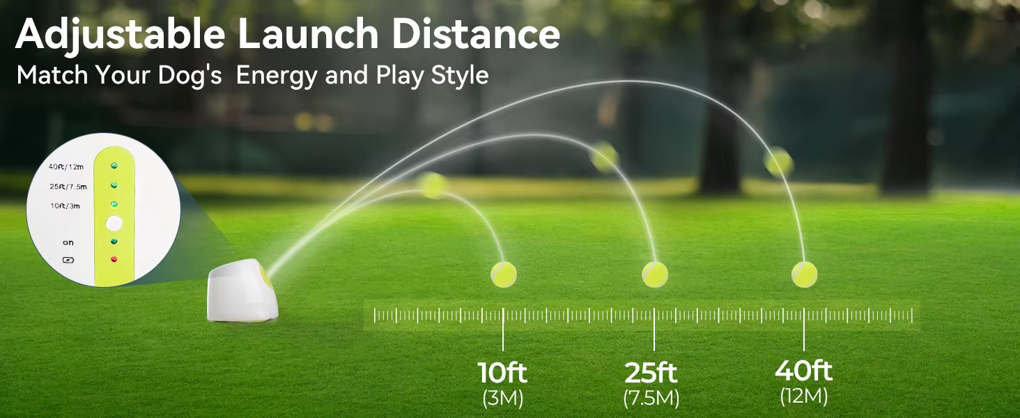 Dog Training Ball Launcher, Adjustable Distance Dog Toy, Fully Automatic Dog Toy, Pet Ball Launcher, Dog Training Equipment, Dog Outdoor Toy, Interactive Dog Toy, Pet Health Toy