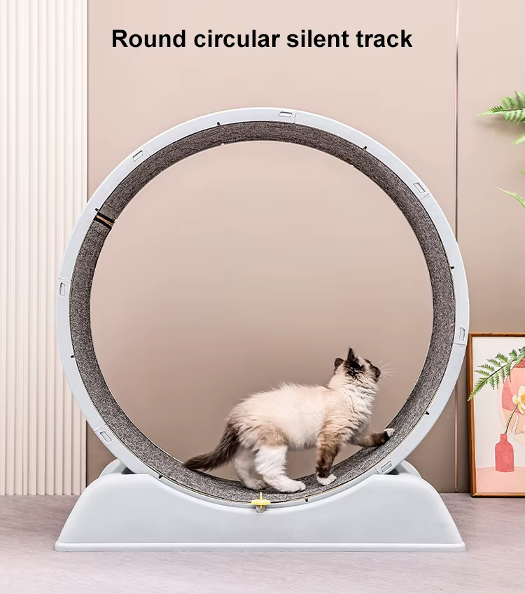 Cat Running Wheel, Cat Wheel, Pet Exercise Equipment, Silent Cat Wheel, Safe Cat Wheel, Durable Cat Wheel, Replaceable Track Mat, Pet Behavior Training