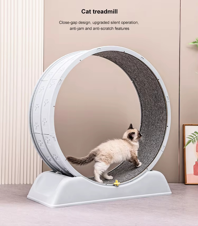 Cat Running Wheel, Cat Wheel, Pet Exercise Equipment, Silent Cat Wheel, Safe Cat Wheel, Durable Cat Wheel, Replaceable Track Mat, Pet Behavior Training