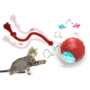 Automatic Cat Toy, Rechargeable Cat Toy, Cat Toy Ball, Food-Grade Silicone Toy, Bite-Resistant Toy, Multi-Mode Cat Toy, Fun Cat Toy, Safe Cat Toy, Type-C Charging