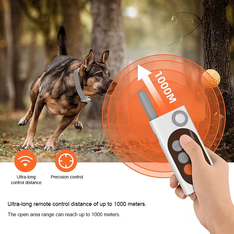 Remote Dog Collar, IP67 Waterproof Collar, Dog Training Shock Collar, Vibration Dog Collar, E-Collar for Dogs, Recordable Dog Collar, Night Safety Collar, Pet Behavior Corrector, Dog Training Tool, Pet Training