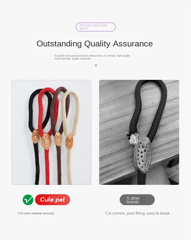 Dog Leash, Super Elastic Dog Leash, Leather Dog Leash, Braided Rope Dog Leash, High-Strength Dog Leash, Custom Dog Leash, Dog Training Leash, Luxury Pet Supplies