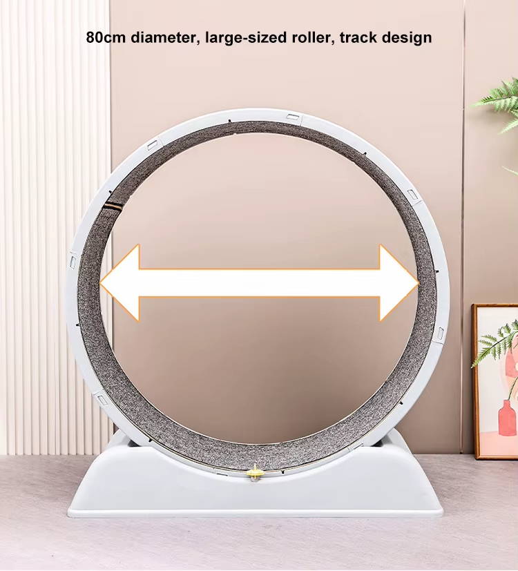Cat Running Wheel, Cat Wheel, Pet Exercise Equipment, Silent Cat Wheel, Safe Cat Wheel, Durable Cat Wheel, Replaceable Track Mat, Pet Behavior Training