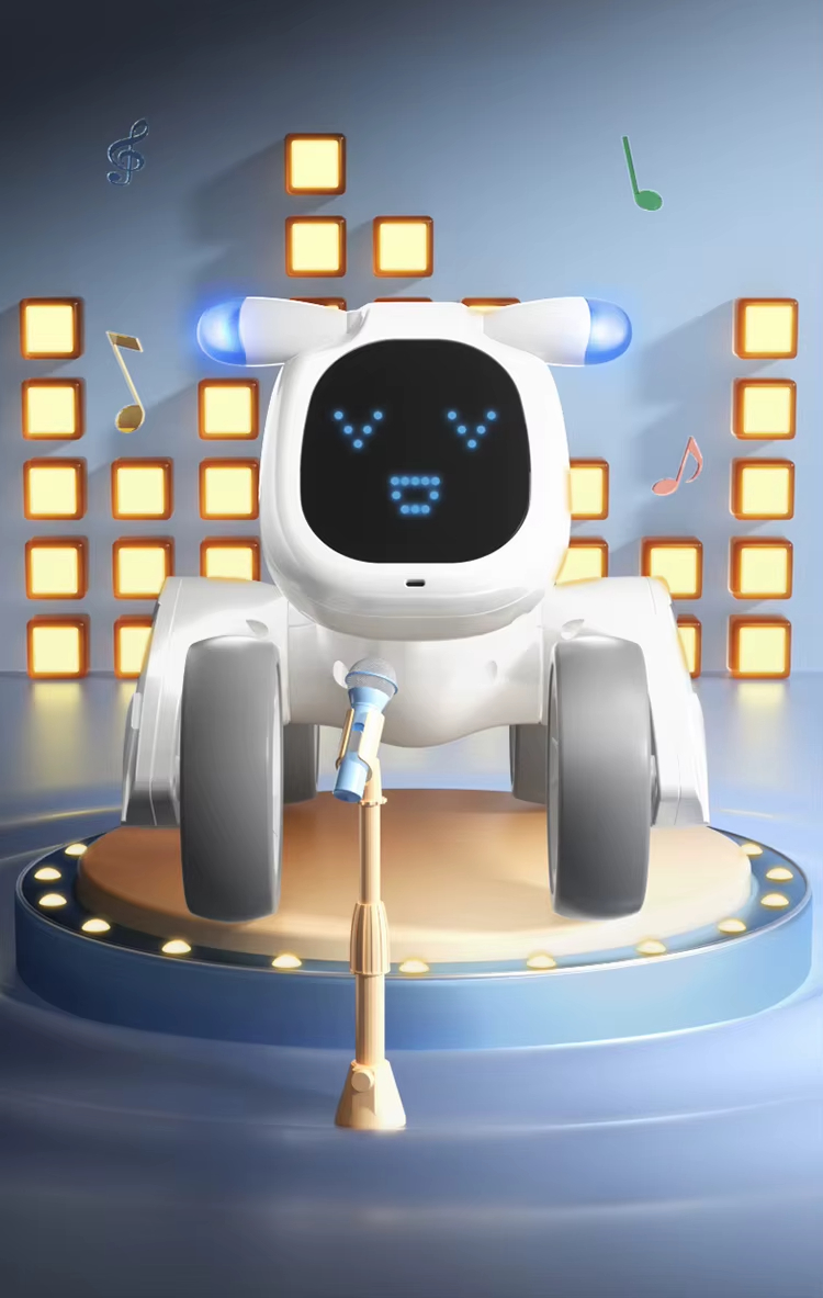 Smart Pet Robot, Programmable Toy Dog, Voice Controlled Toy, Pet Interactive Toy, USB Rechargeable Toy, Kids Robot Toy, Toy with Face Expressions, Remote Control Robot Dog