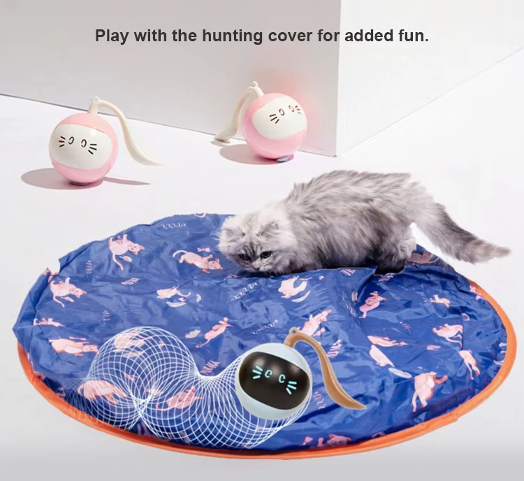 Cat Ball Toy, USB Rechargeable Cat Toy, Automatic Cat Toy, Pet Kicking Snake Toy, Unpredictable Cat Toy, Motion Sensor Cat Toy, Colorful Lighting Cat Toy, Eco-Friendly Cat Toy