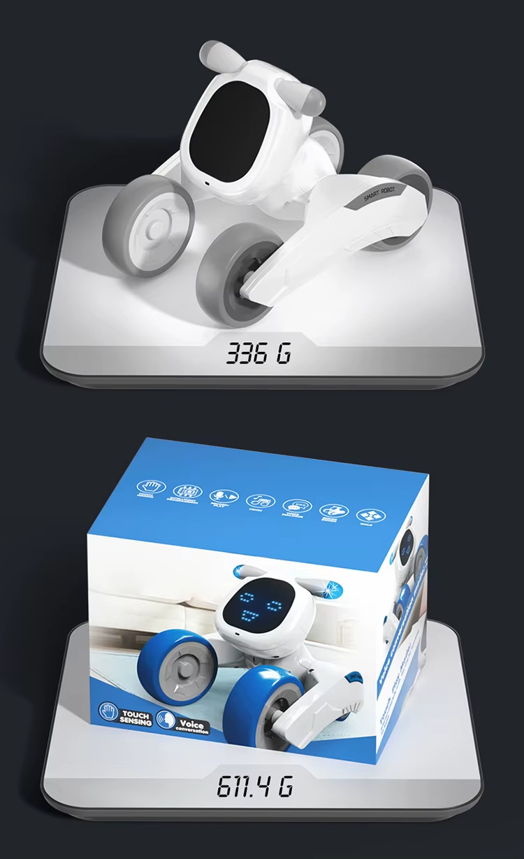 Smart Pet Robot, Programmable Toy Dog, Voice Controlled Toy, Pet Interactive Toy, USB Rechargeable Toy, Kids Robot Toy, Toy with Face Expressions, Remote Control Robot Dog