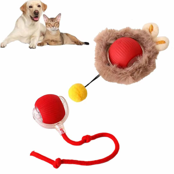 Automatic Cat Toy, Rechargeable Cat Toy, Cat Toy Ball, Food-Grade Silicone Toy, Bite-Resistant Toy, Multi-Mode Cat Toy, Fun Cat Toy, Safe Cat Toy, Type-C Charging