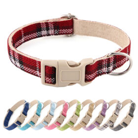 Adjustable Nylon Dog Collar with Handle: Heavy-Duty Metal Buckle, Reflective Design, Durable, Machine Washable