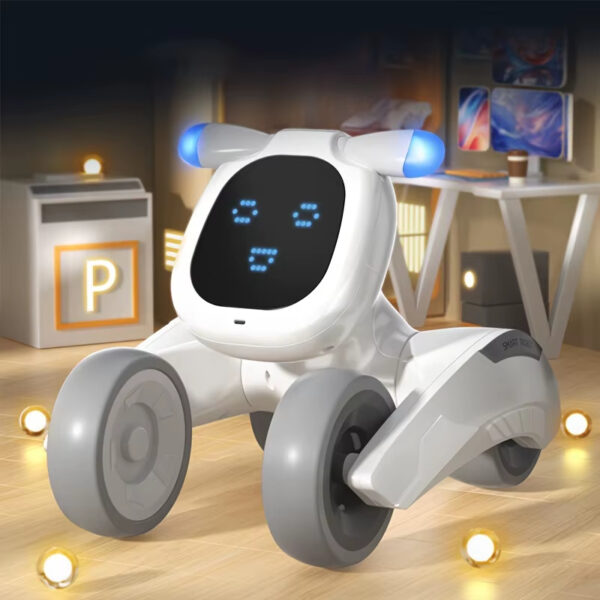 Smart Pet Robot, Programmable Toy Dog, Voice Controlled Toy, Pet Interactive Toy, USB Rechargeable Toy, Kids Robot Toy, Toy with Face Expressions, Remote Control Robot Dog