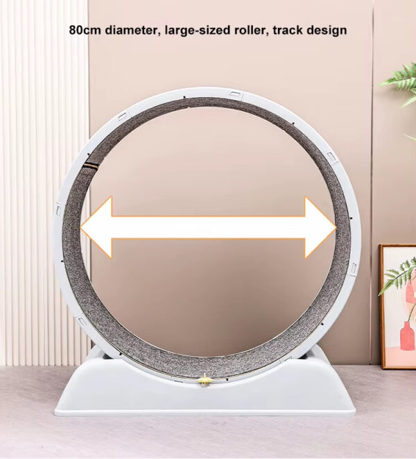 Cat Running Wheel, Cat Wheel, Pet Exercise Equipment, Silent Cat Wheel, Safe Cat Wheel, Durable Cat Wheel, Replaceable Track Mat, Pet Behavior Training