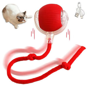 Smart Interactive Cat Toy: Fully Automatic, Rechargeable, Multi-Mode, Type-C Interface, Food-Grade Silicone, Bite-Resistant