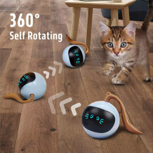 Smart Interactive Cat Ball Toy: USB Rechargeable, Automatic Standby, Unpredictable Movement