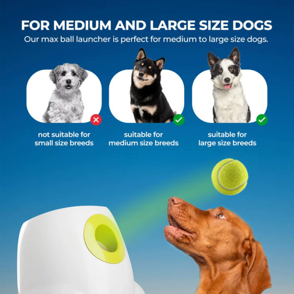 Dog Training Ball Launcher, Adjustable Distance Dog Toy, Fully Automatic Dog Toy, Pet Ball Launcher, Dog Training Equipment, Dog Outdoor Toy, Interactive Dog Toy, Pet Health Toy