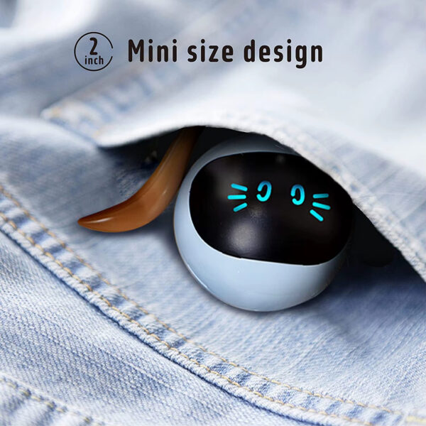 Cat Ball Toy, USB Rechargeable Cat Toy, Automatic Cat Toy, Pet Kicking Snake Toy, Unpredictable Cat Toy, Motion Sensor Cat Toy, Colorful Lighting Cat Toy, Eco-Friendly Cat Toy