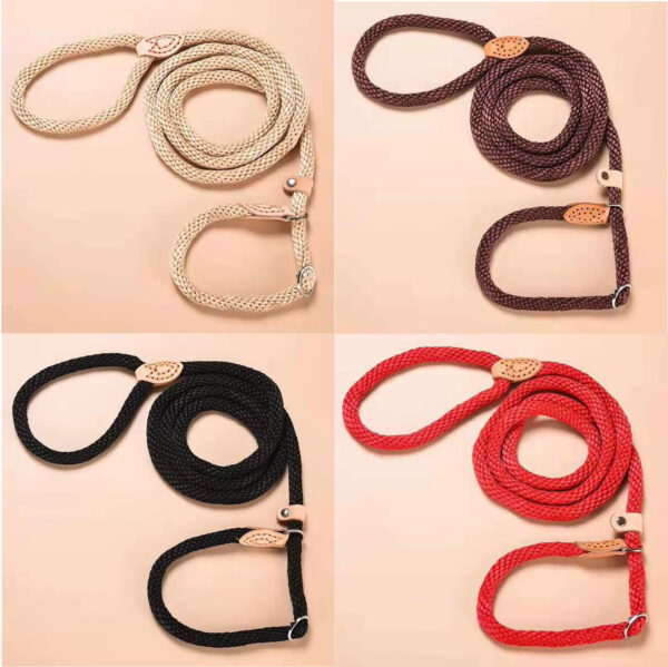 Dog Leash, Super Elastic Dog Leash, Leather Dog Leash, Braided Rope Dog Leash, High-Strength Dog Leash, Custom Dog Leash, Dog Training Leash, Luxury Pet Supplies