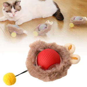 Smart Interactive Cat Toy: Fully Automatic, Rechargeable, Multi-Mode, Type-C Interface, Food-Grade Silicone, Bite-Resistant