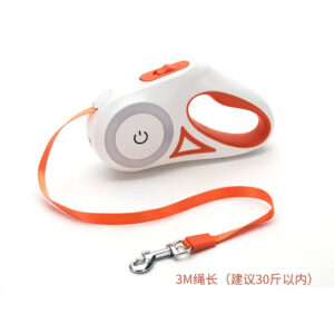 Dog Leash, LED Light Dog Leash, Night Safety Dog Leash, Automatic Retractable Dog Leash, Tangle-Free Dog Leash, High-Strength Anti-Bite Rope, Pet Training Leash, RGB Light Dog Leash, Touch Control Dog Leash, Precision Bearing Dog Leash
